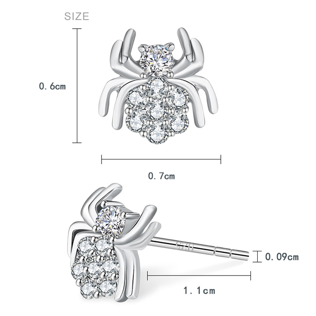 925純銀耳環 AchiCat 純銀飾 甜美蜘蛛