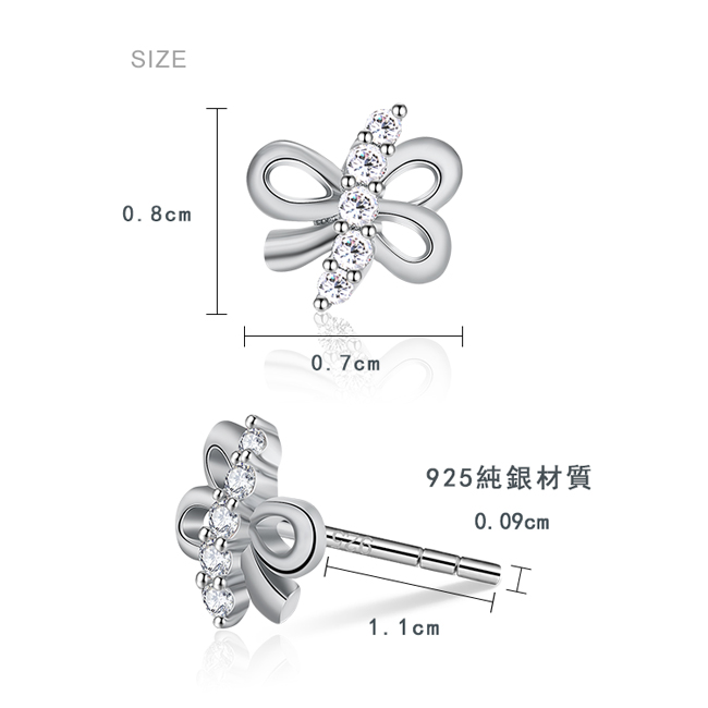 925純銀耳環 AchiCat 純銀飾 浪漫結緣