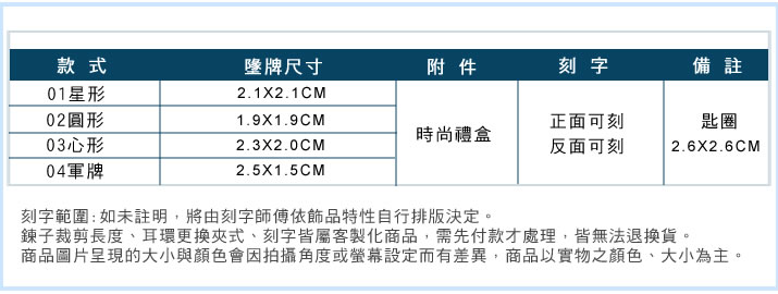 鑰匙圈 ATeenPOP 送刻字 情侶對飾 珠寶白鋼 客製訂作刻字吊牌 印象久久*單個價格* 情人節禮