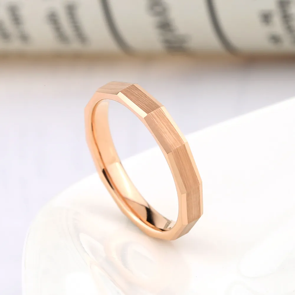 細版玫瑰金戒指