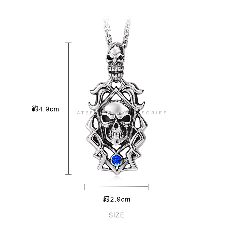 鋼項鍊 ATeenPOP 夢靨 骷髏 個性 男項鍊