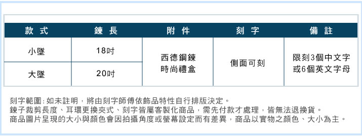 情侶對鍊項鍊 ATeenPOP 珠寶白鋼項鍊 愛不單行 格紋滾輪 情人節禮物 中性項鍊 送刻字 單個價格